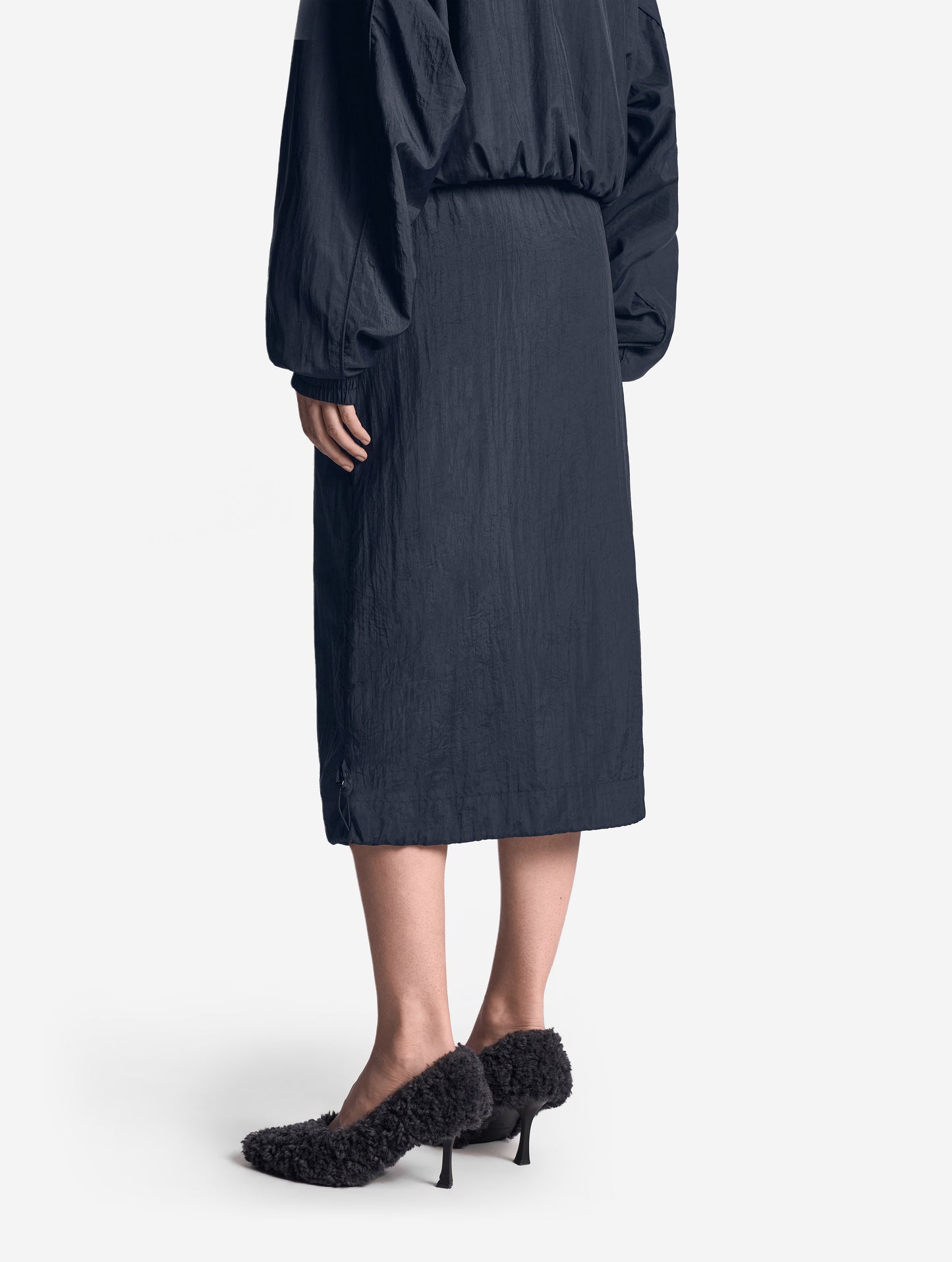 Drawstring Hem Half-Slip