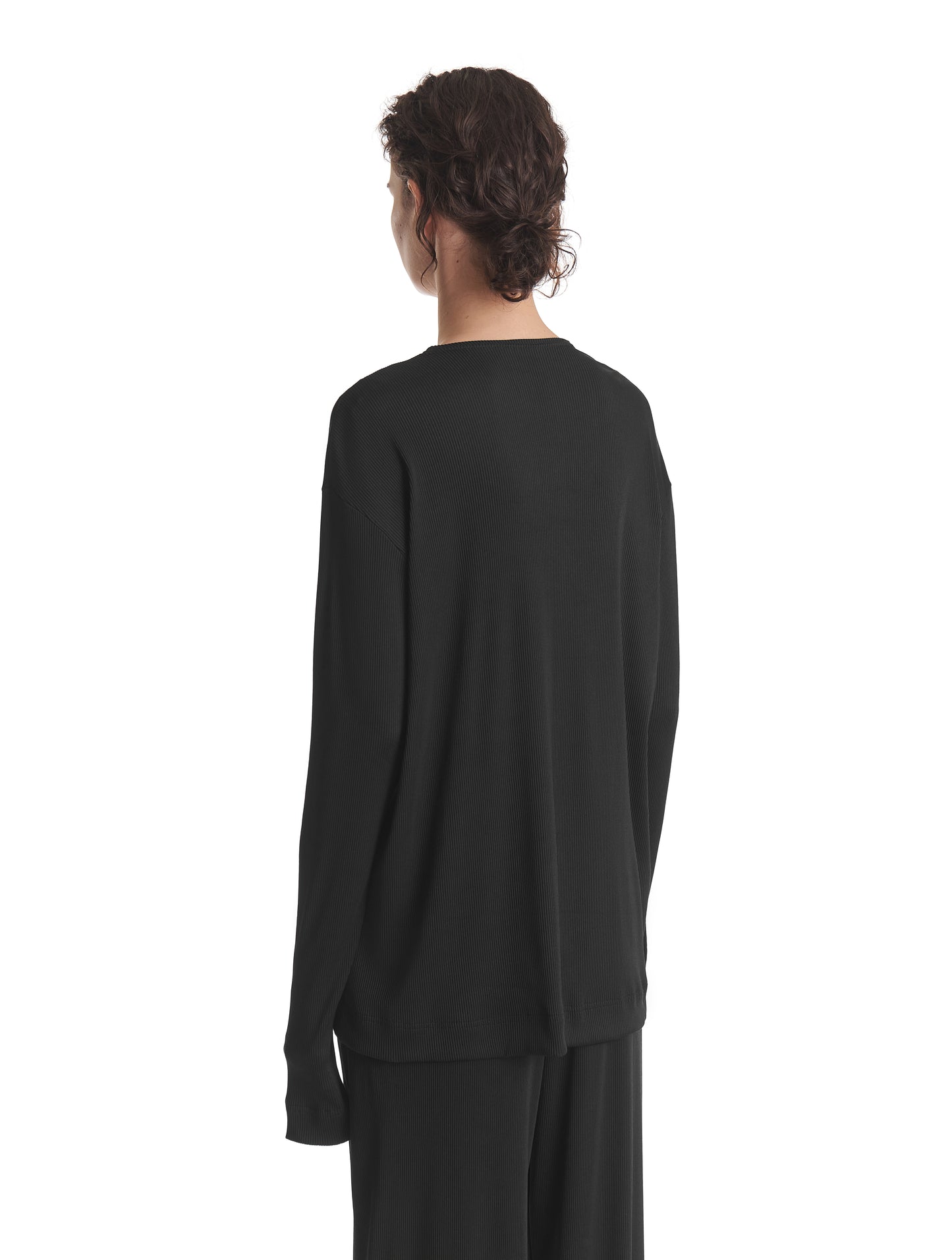 Ribbed Long-Sleeved Top