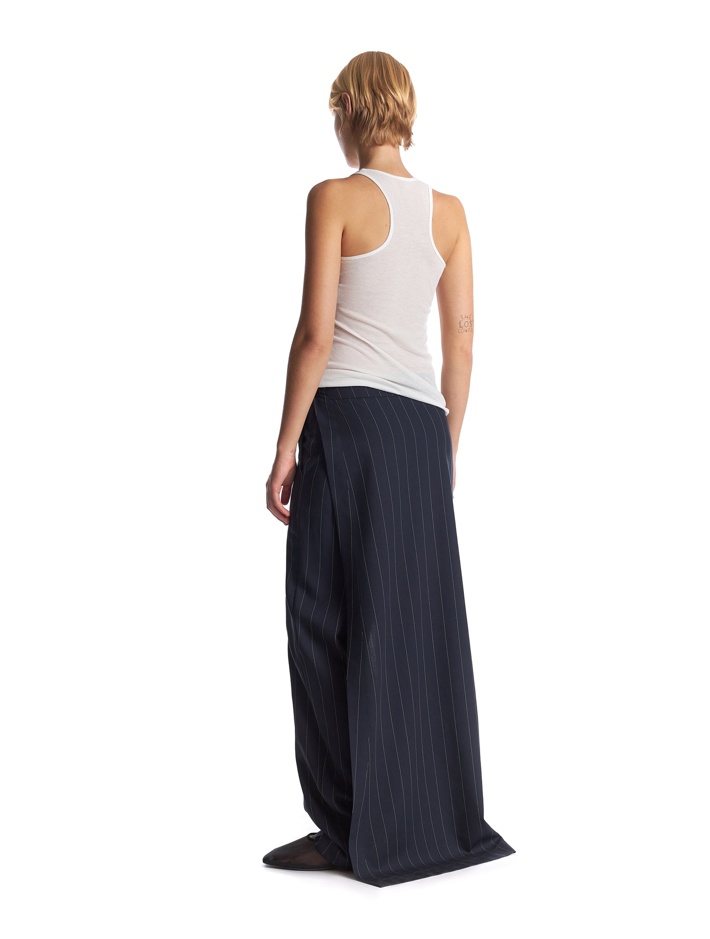 Pants with Skirt Attached in Fine Wool