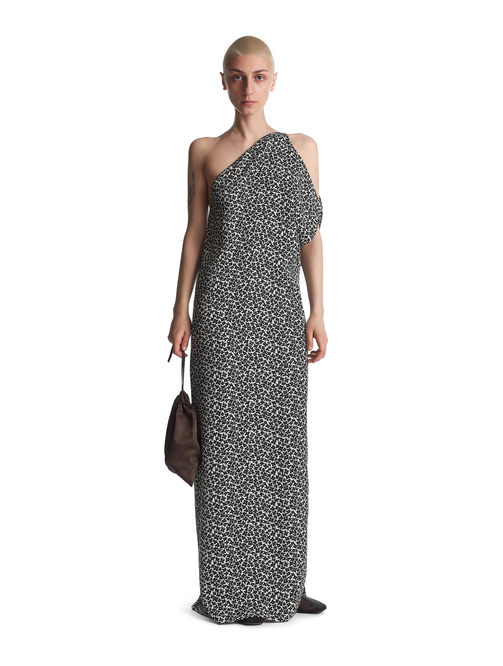 Asymmetric Floral Maxi Dress