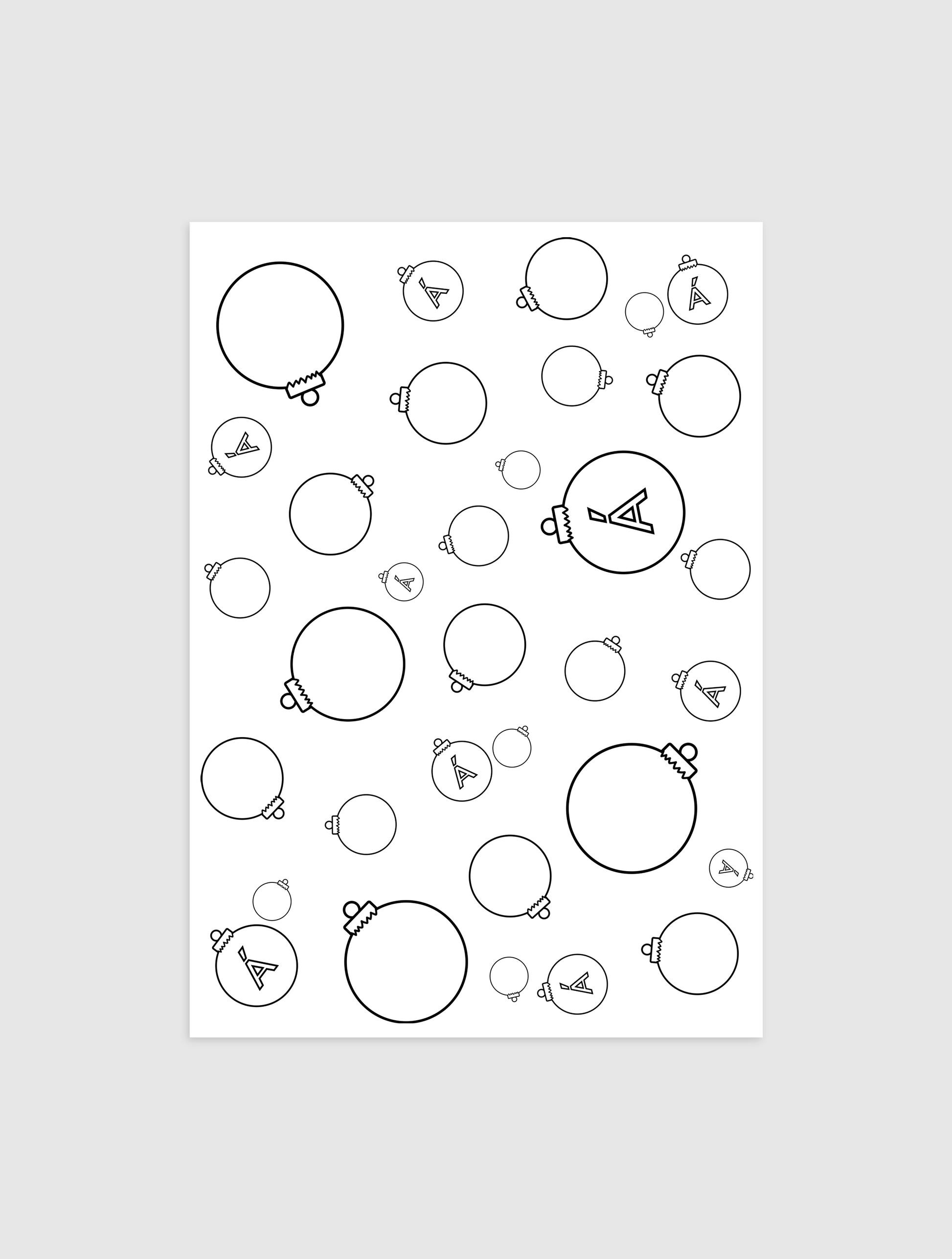 FESTIVE MESS wrapping paper