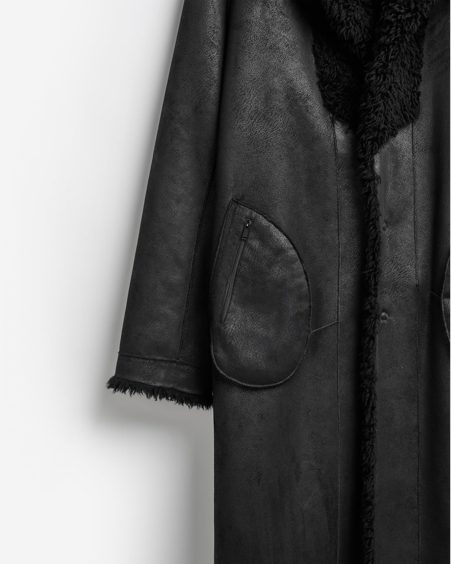 Reversible Eco-sheepskin Coat