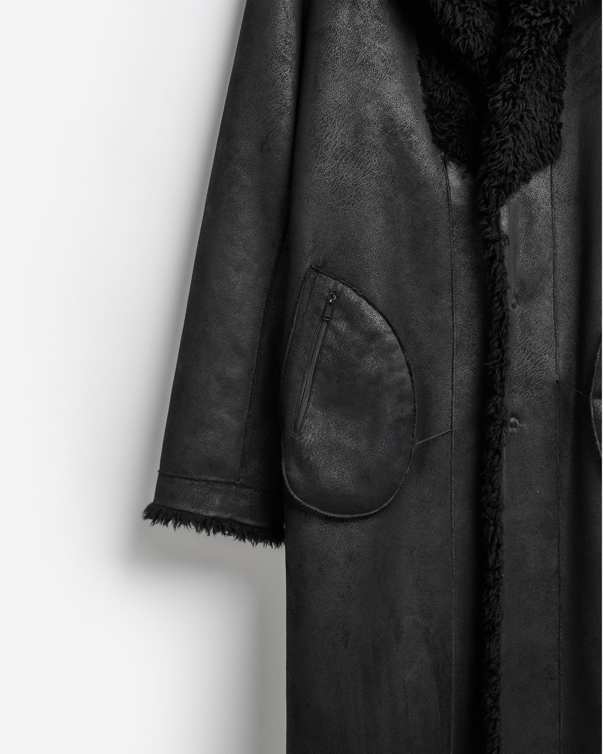 Reversible Eco-sheepskin Coat