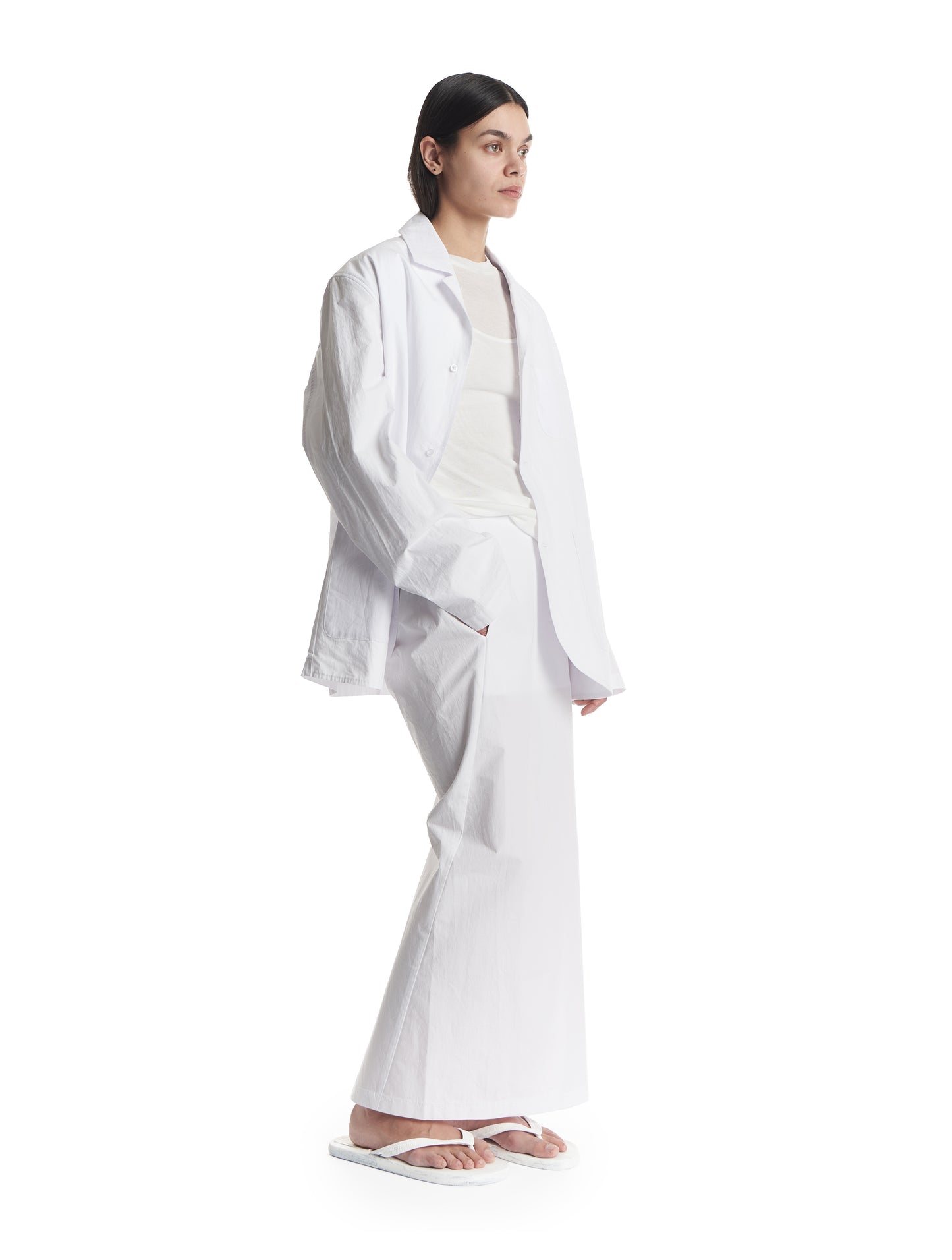 Hooded Midi Trench Coat