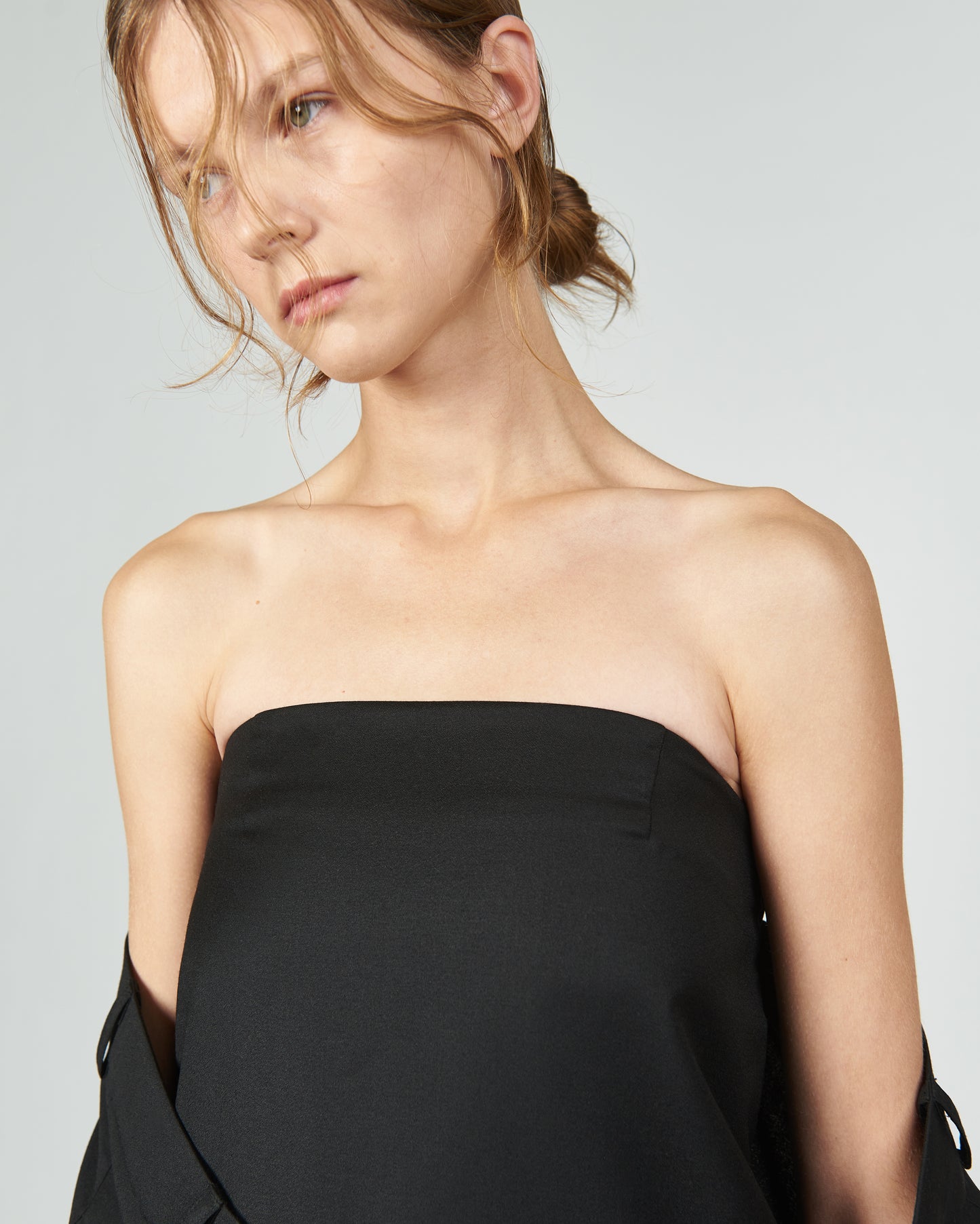 The Crepe Bandeau Dress