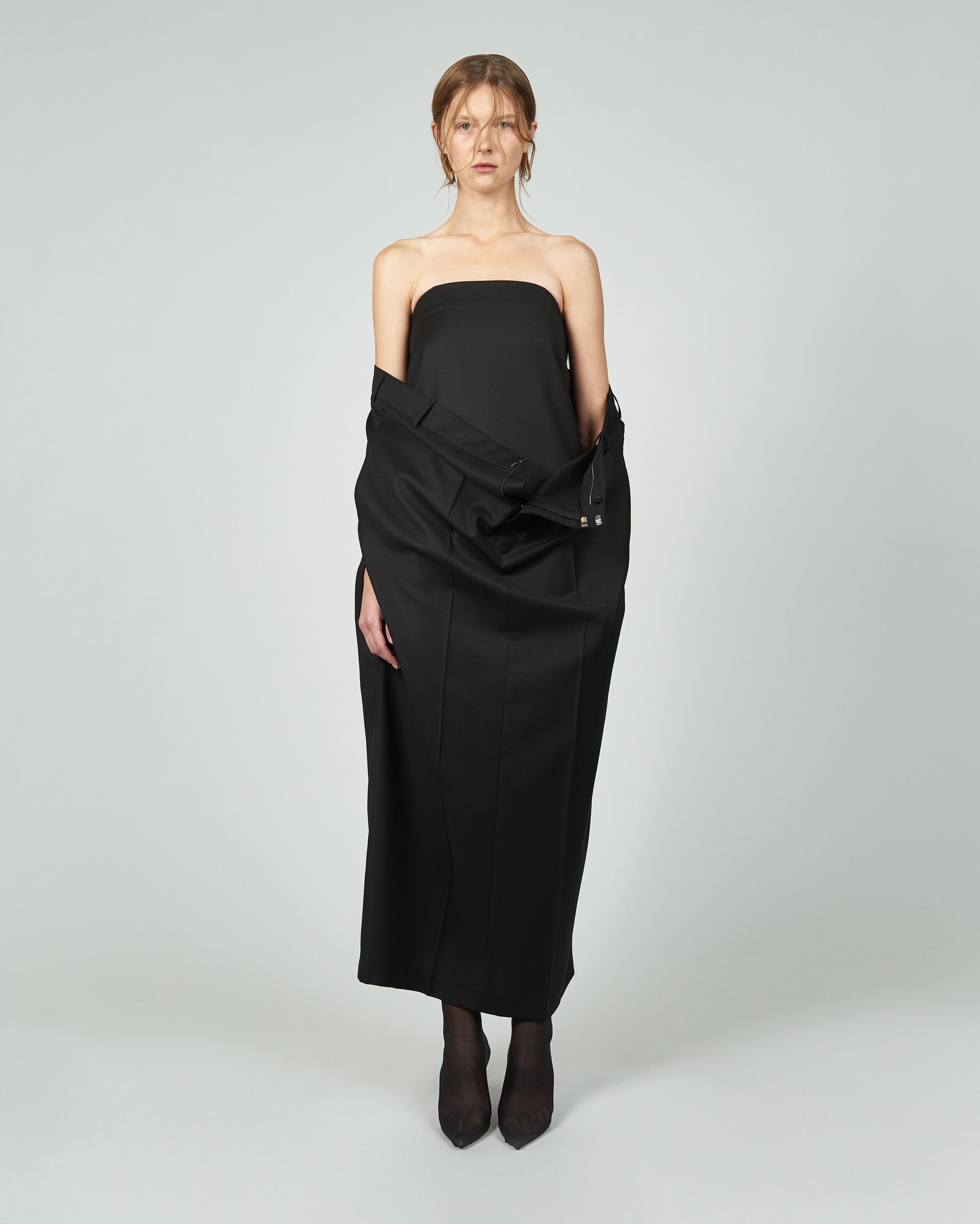 The Crepe Bandeau Dress