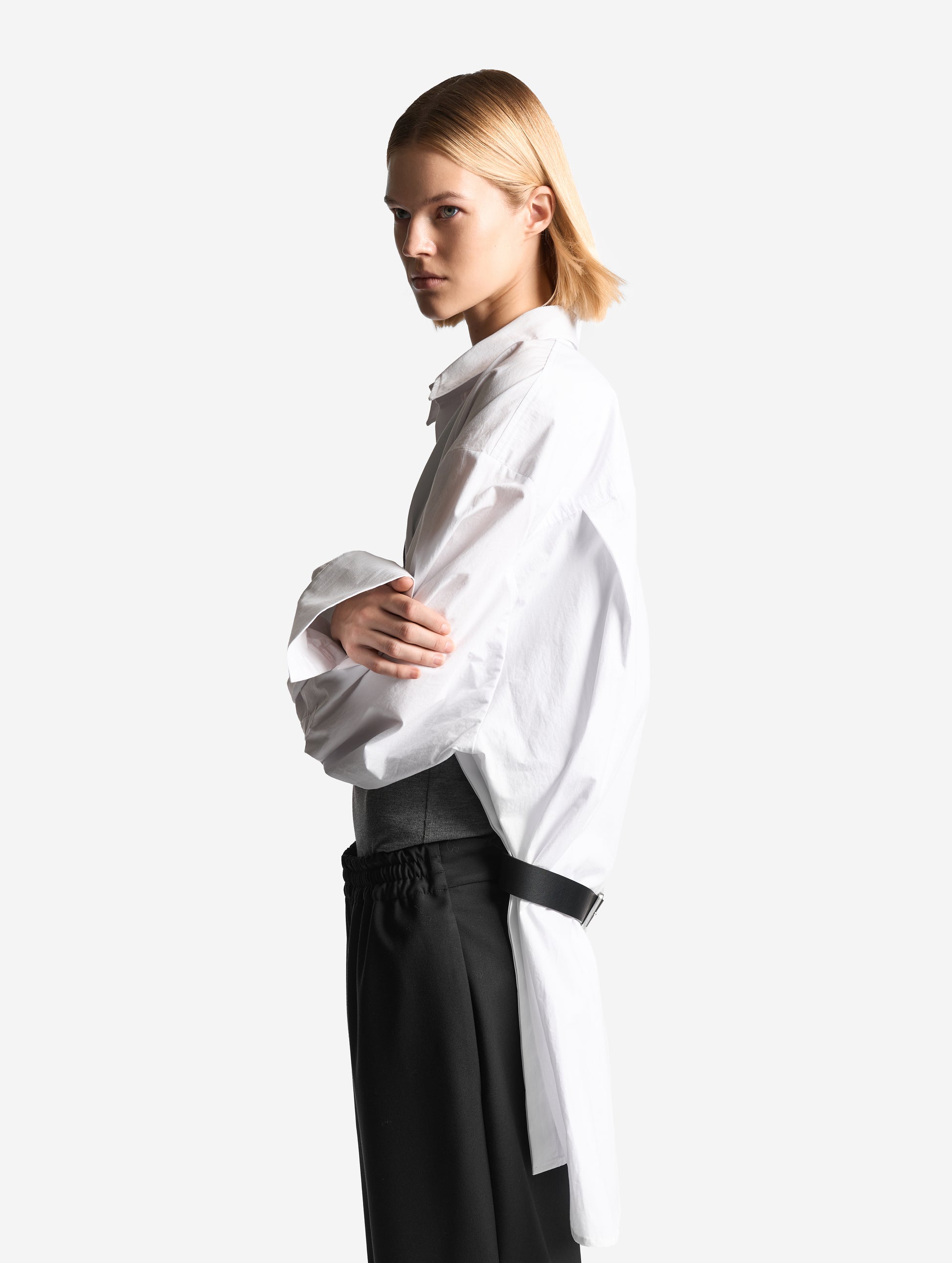 Long Cuff Shirt in Cotton
