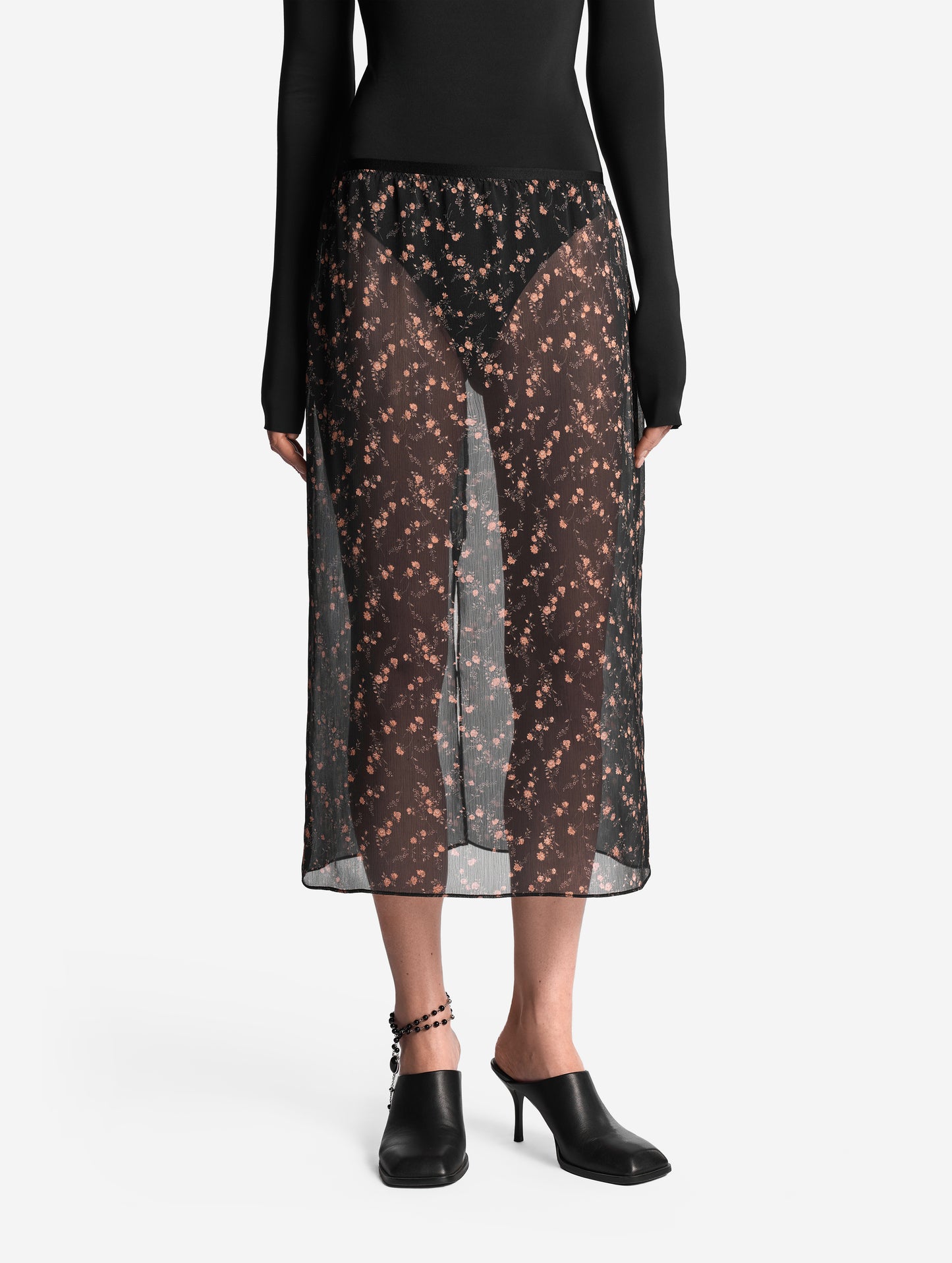 Half Slip in Floral Chiffon