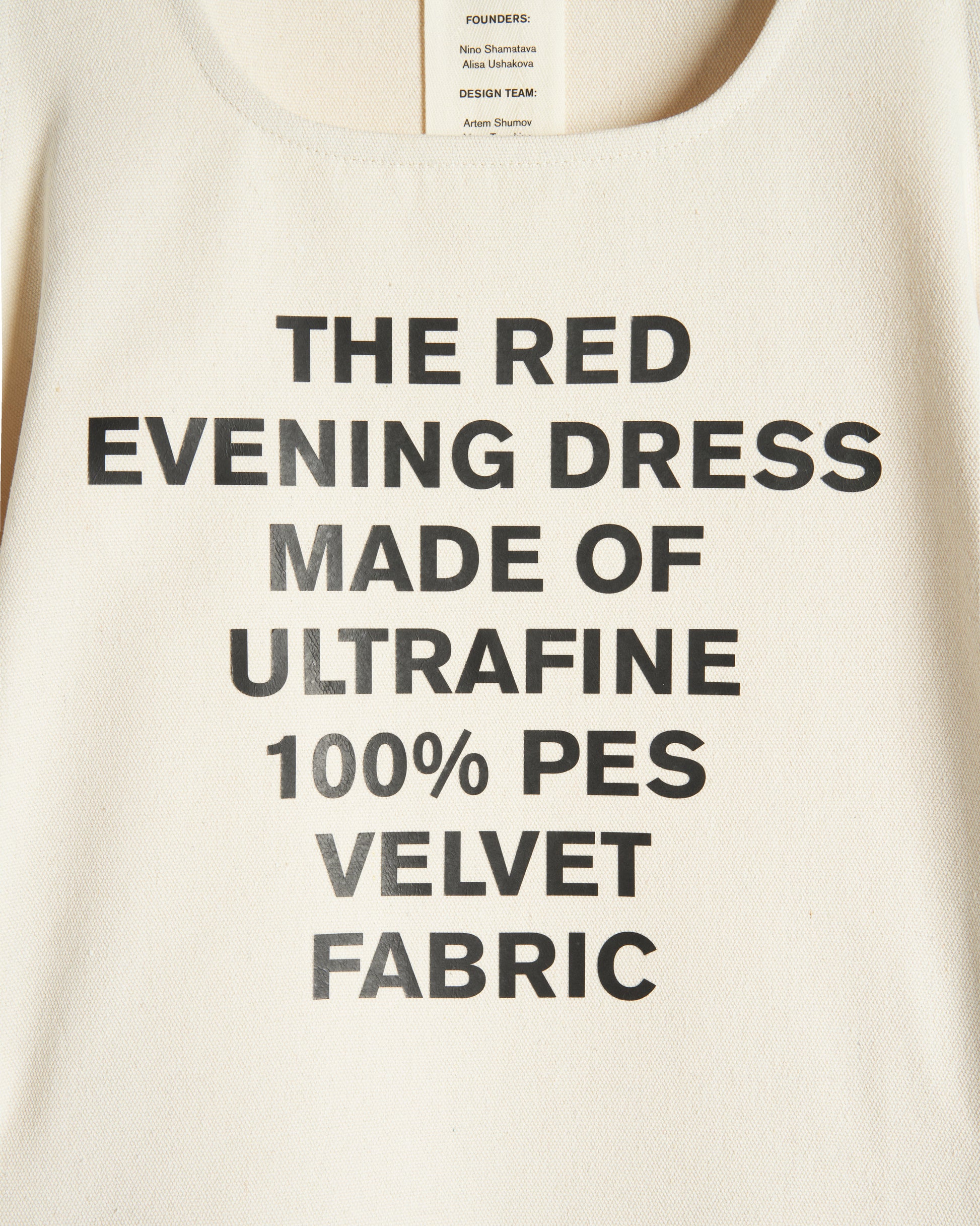 The Red Canvas Evening Dress