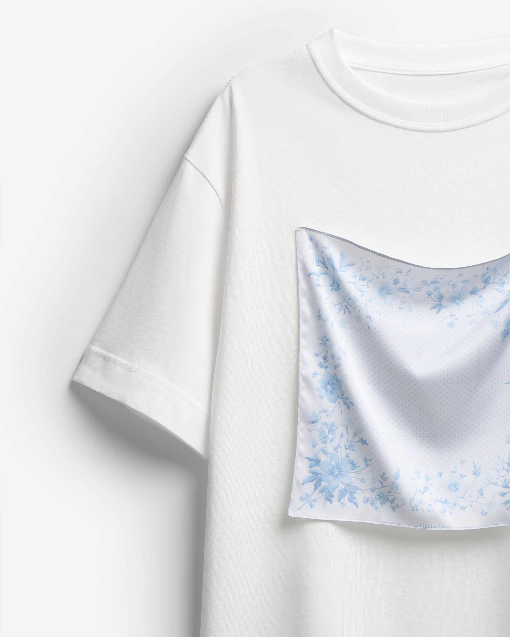 The T-Shirt with Floral Scarf