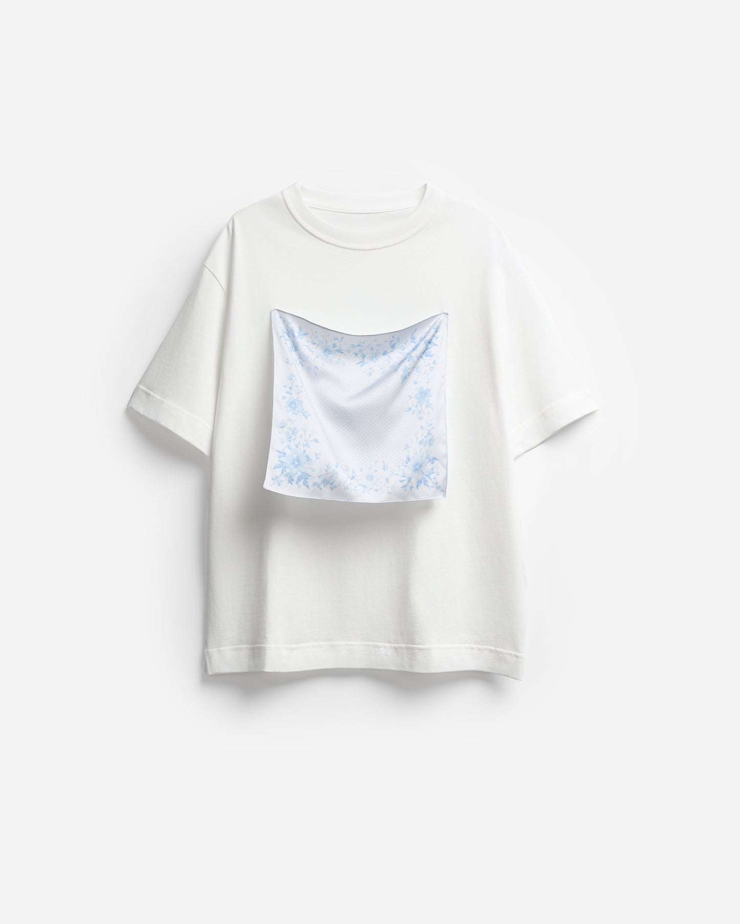 The T-Shirt with Floral Scarf