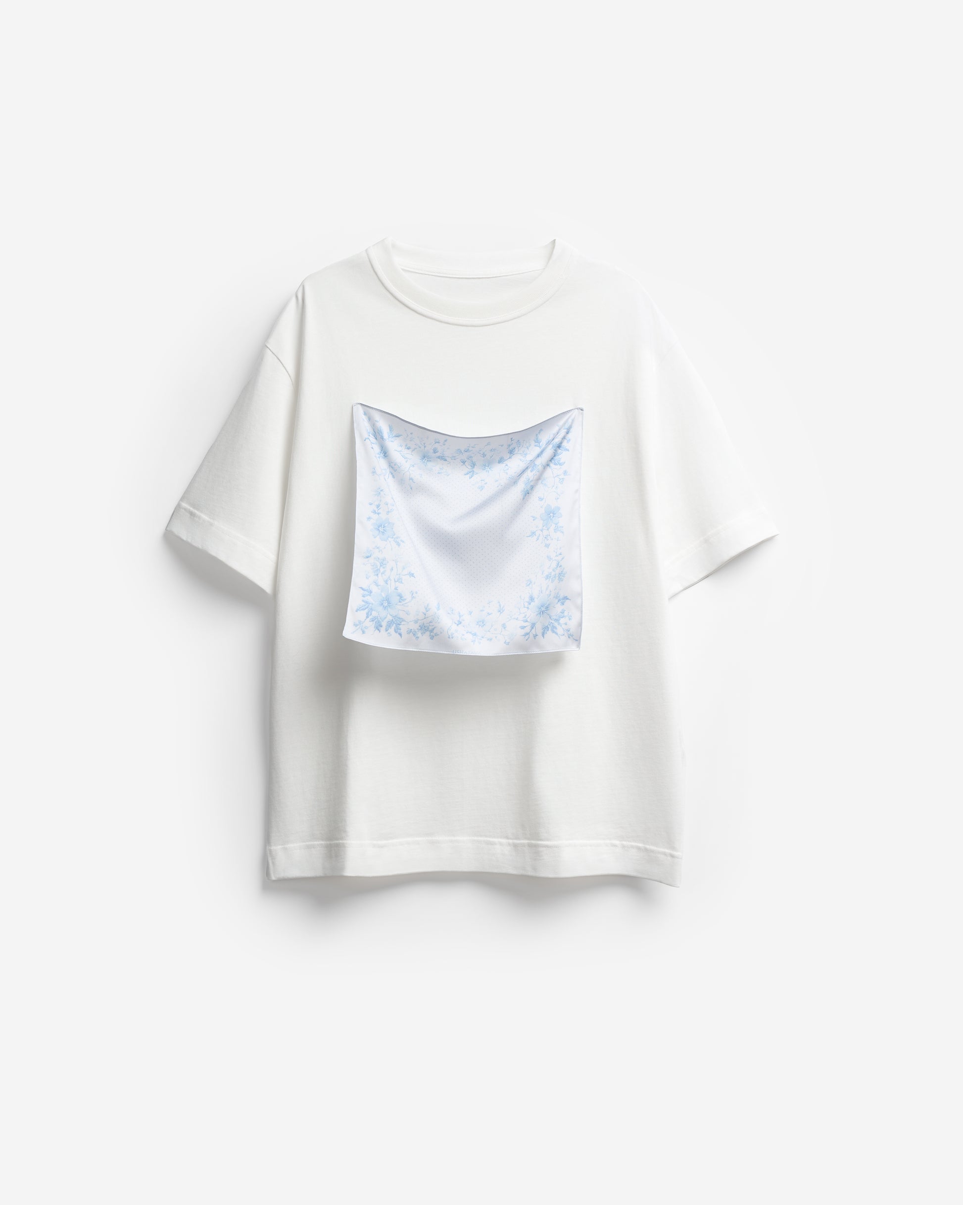 The T-Shirt with Floral Scarf