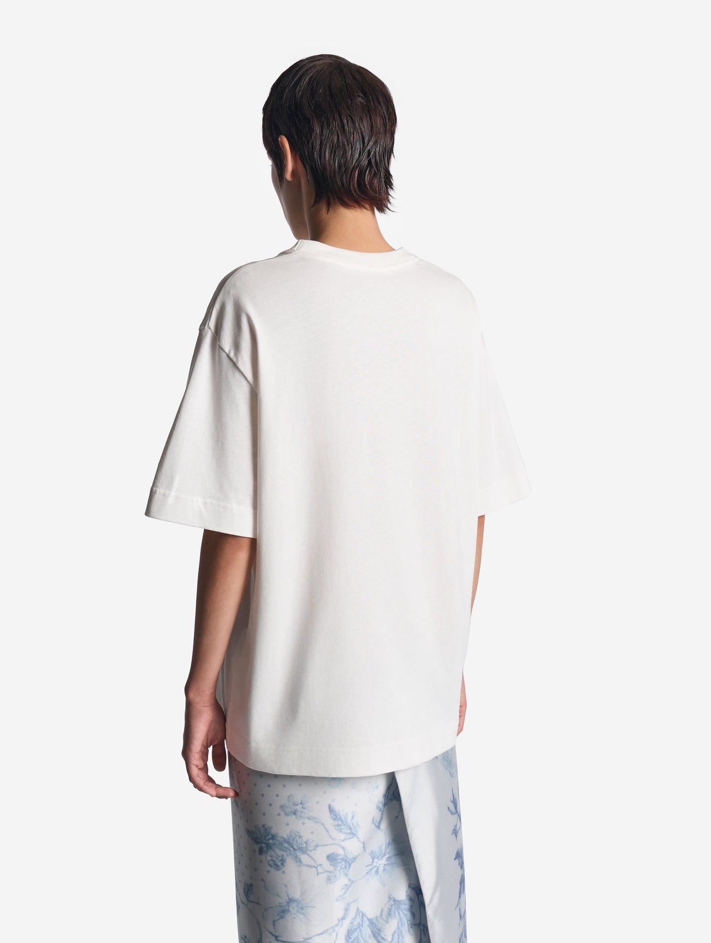 The T-Shirt with Floral Scarf