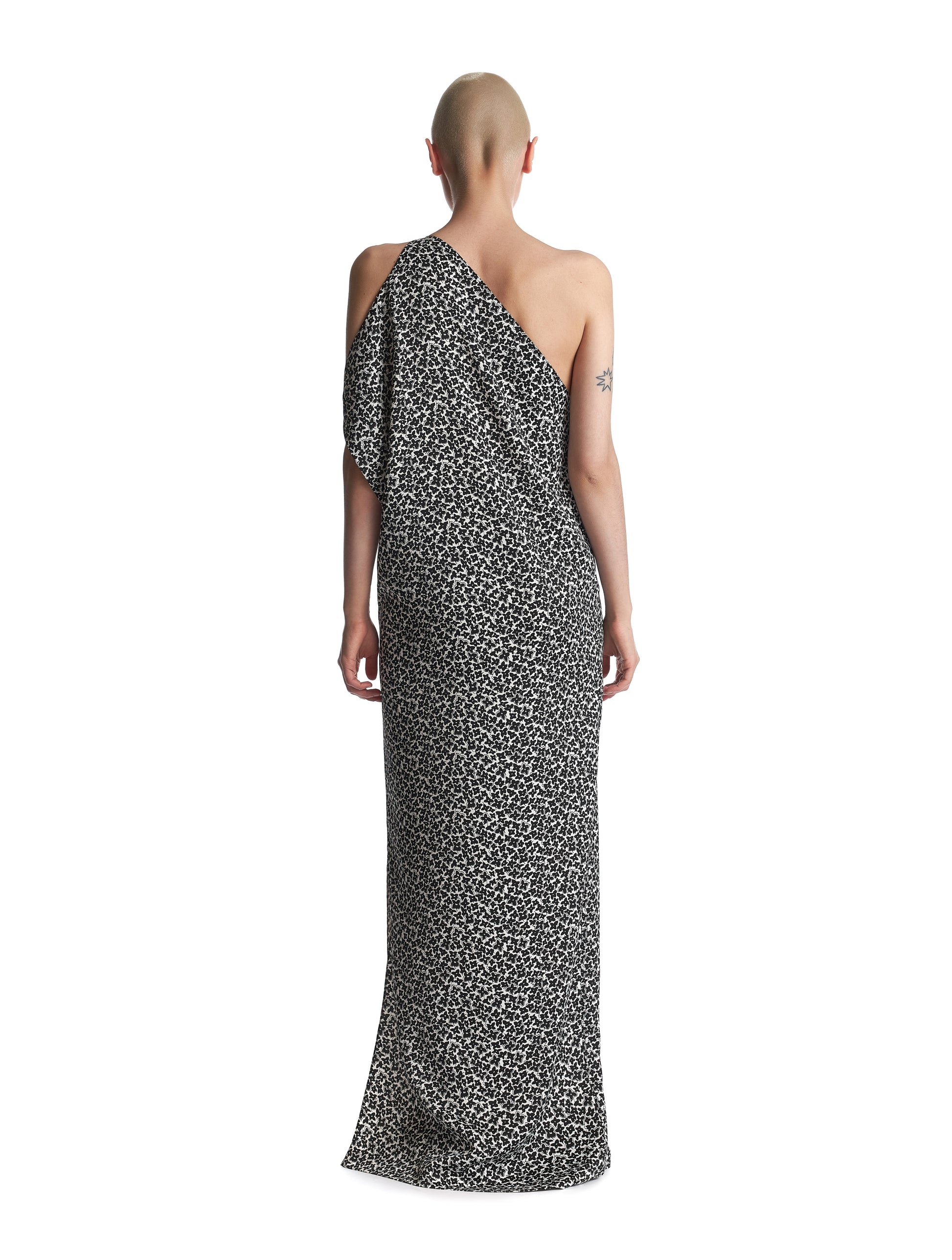 Asymmetric Floral Maxi Dress