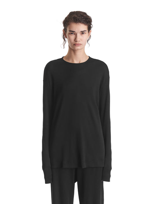 Ribbed Long-Sleeved Top