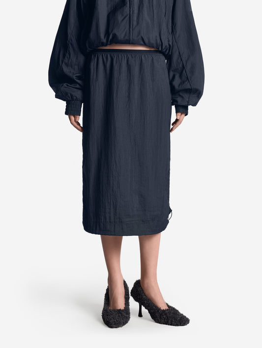 Drawstring Hem Half-Slip