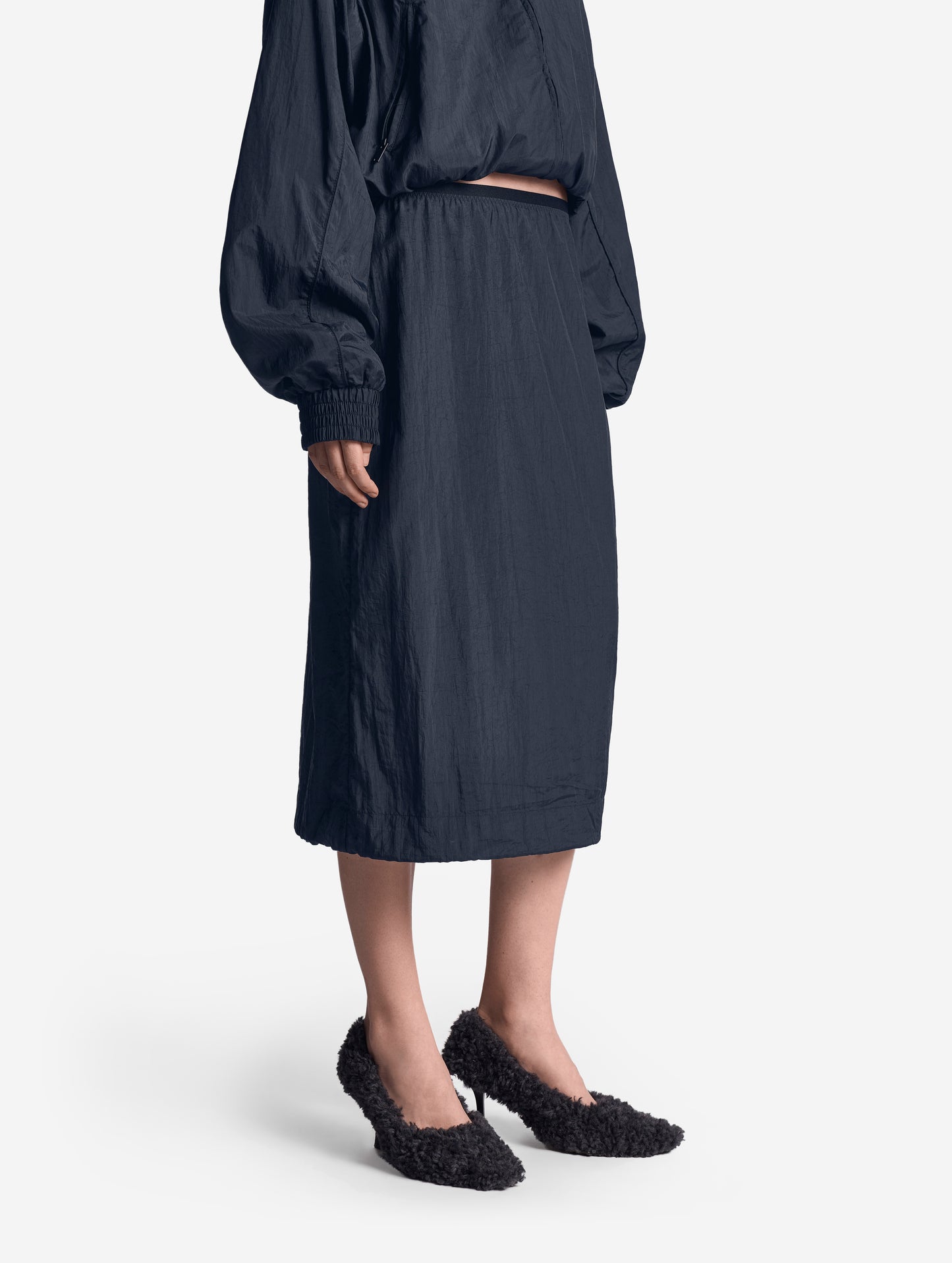 Drawstring Hem Half-Slip