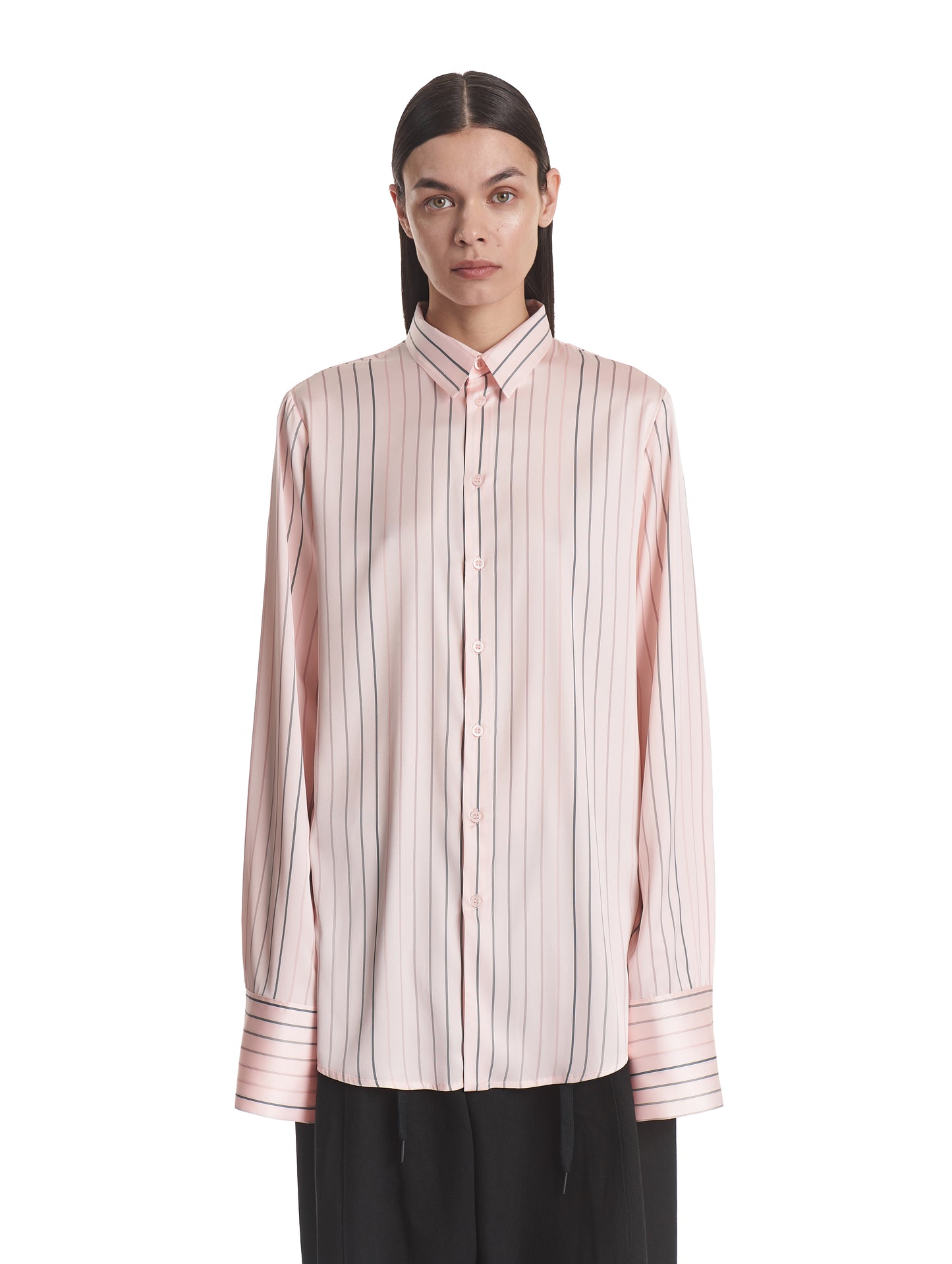 Satin Long Cuff Shirt