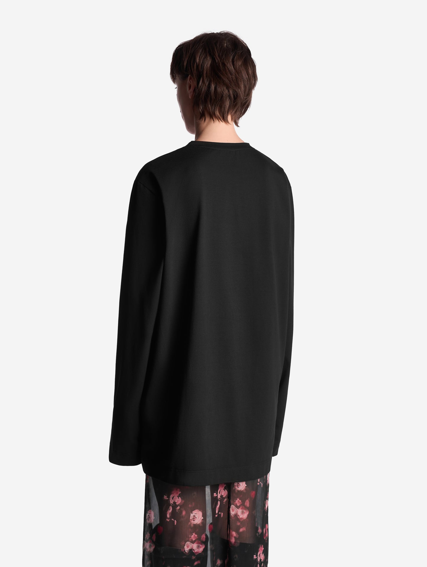 Over Fit Logo long-sleeved top