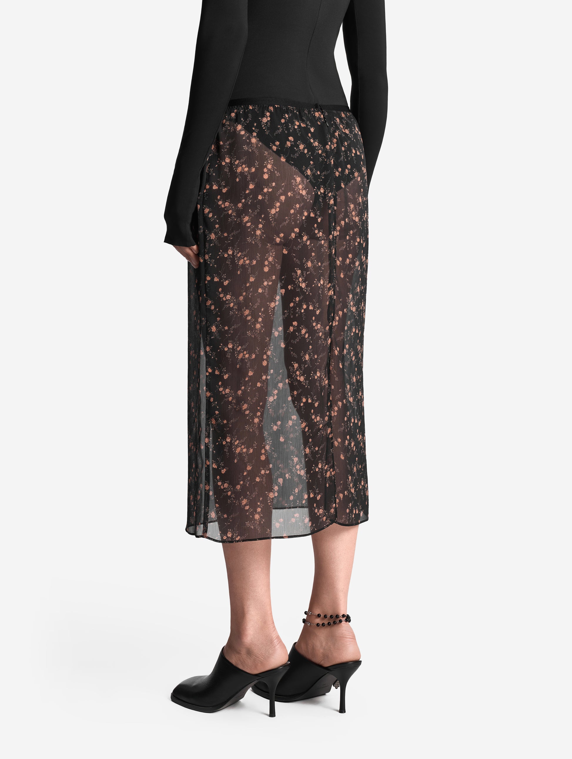 Half Slip in Floral Chiffon