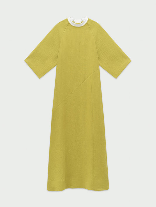 Linen cape dress