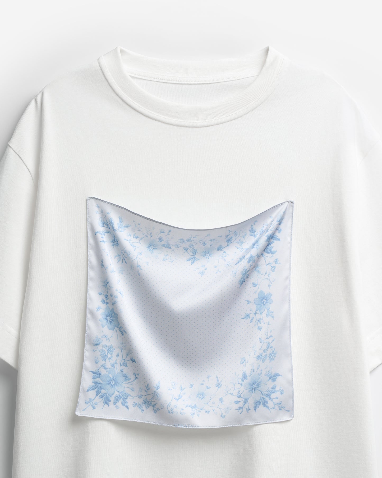 The T-Shirt with Floral Scarf