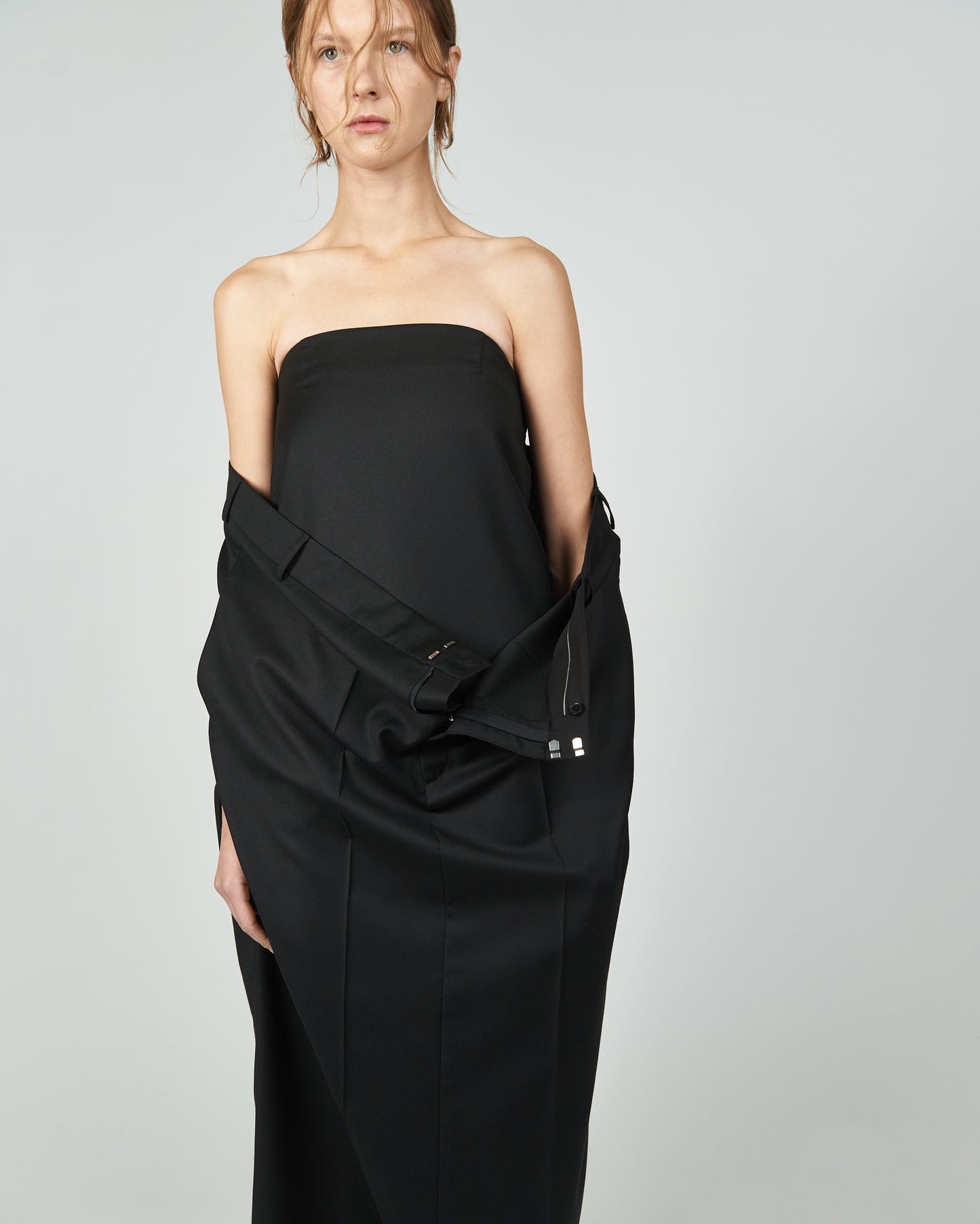 The Crepe Bandeau Dress