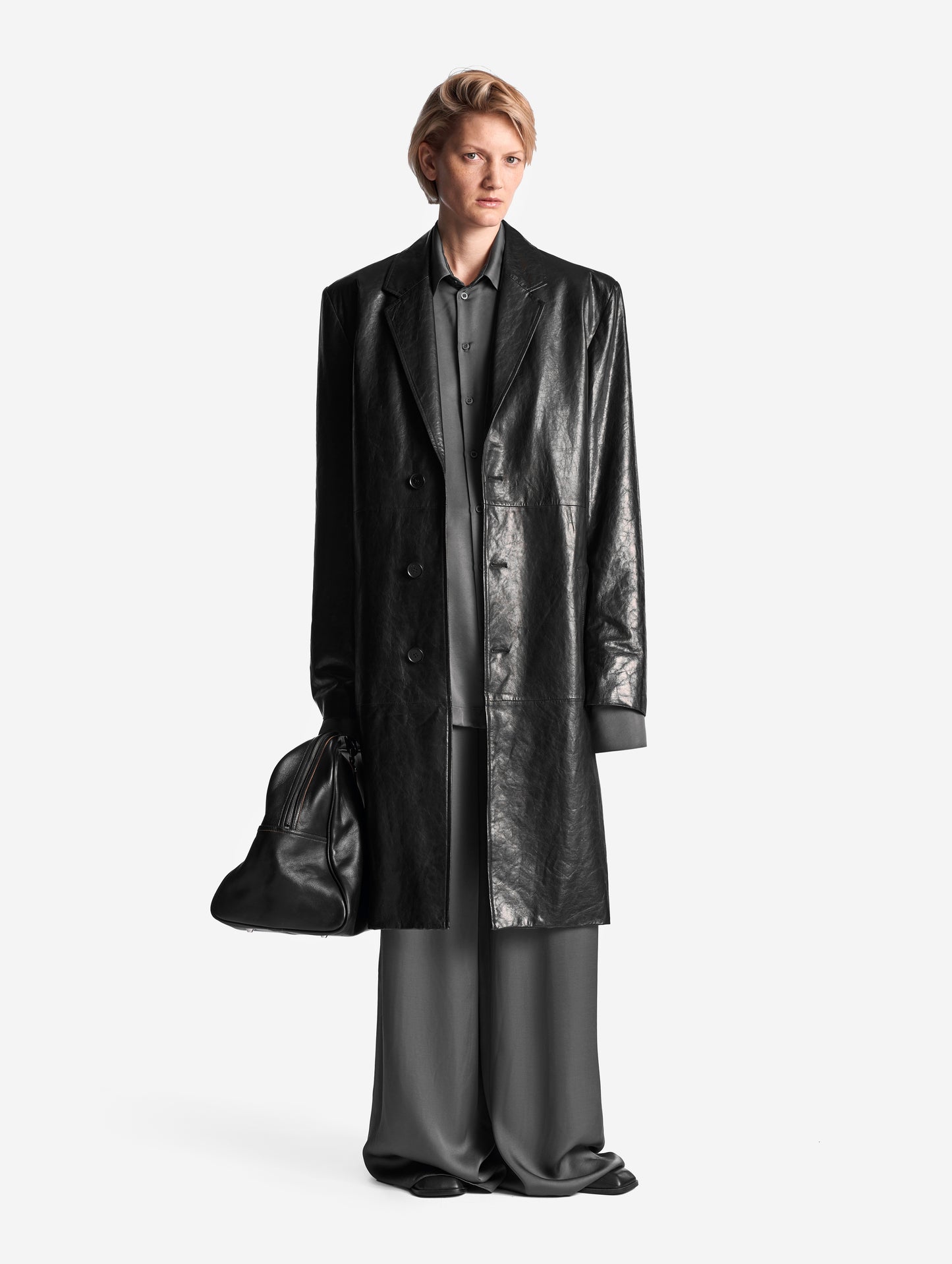 Archive Leather Coat