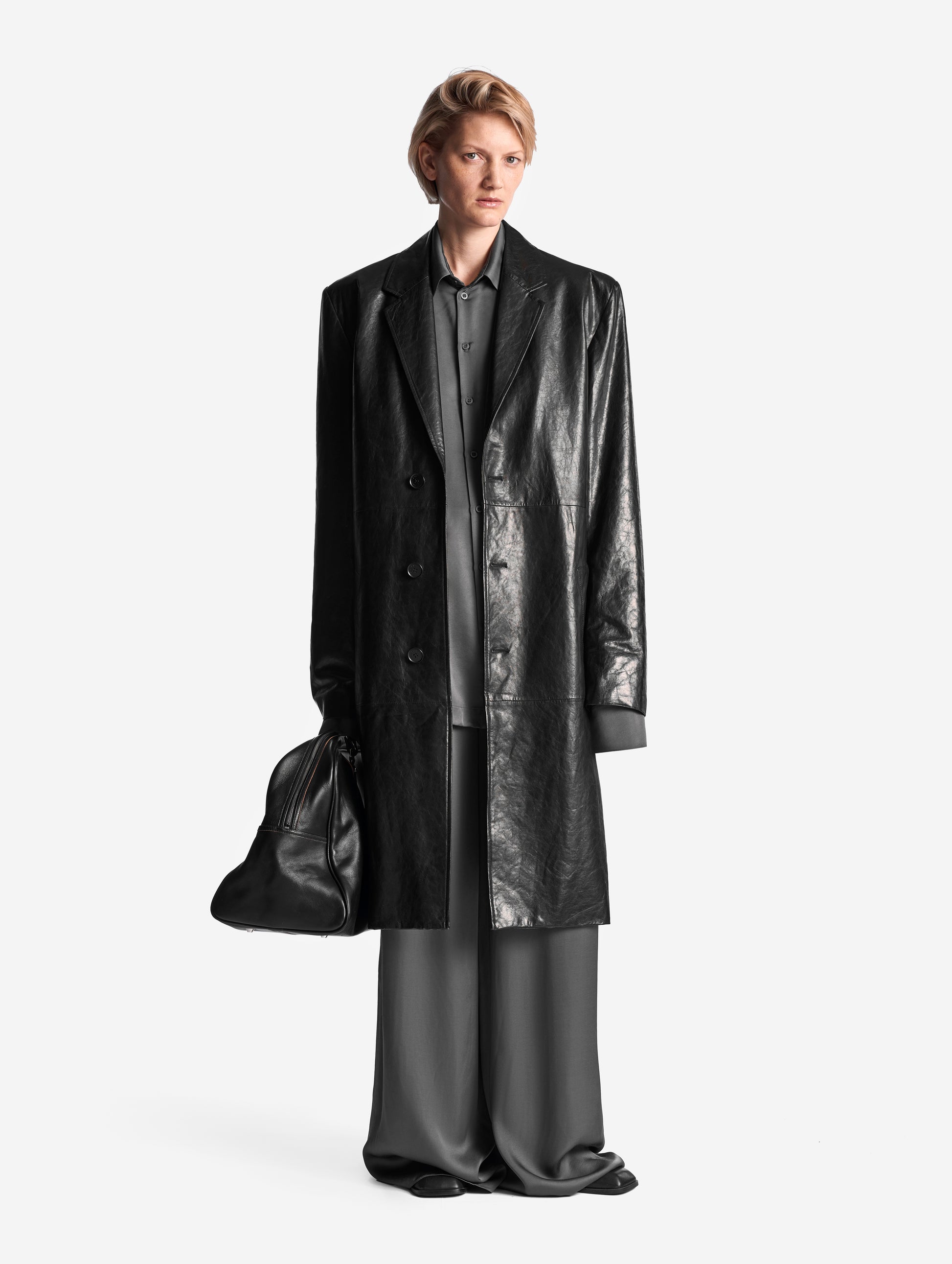 Archive Leather Coat