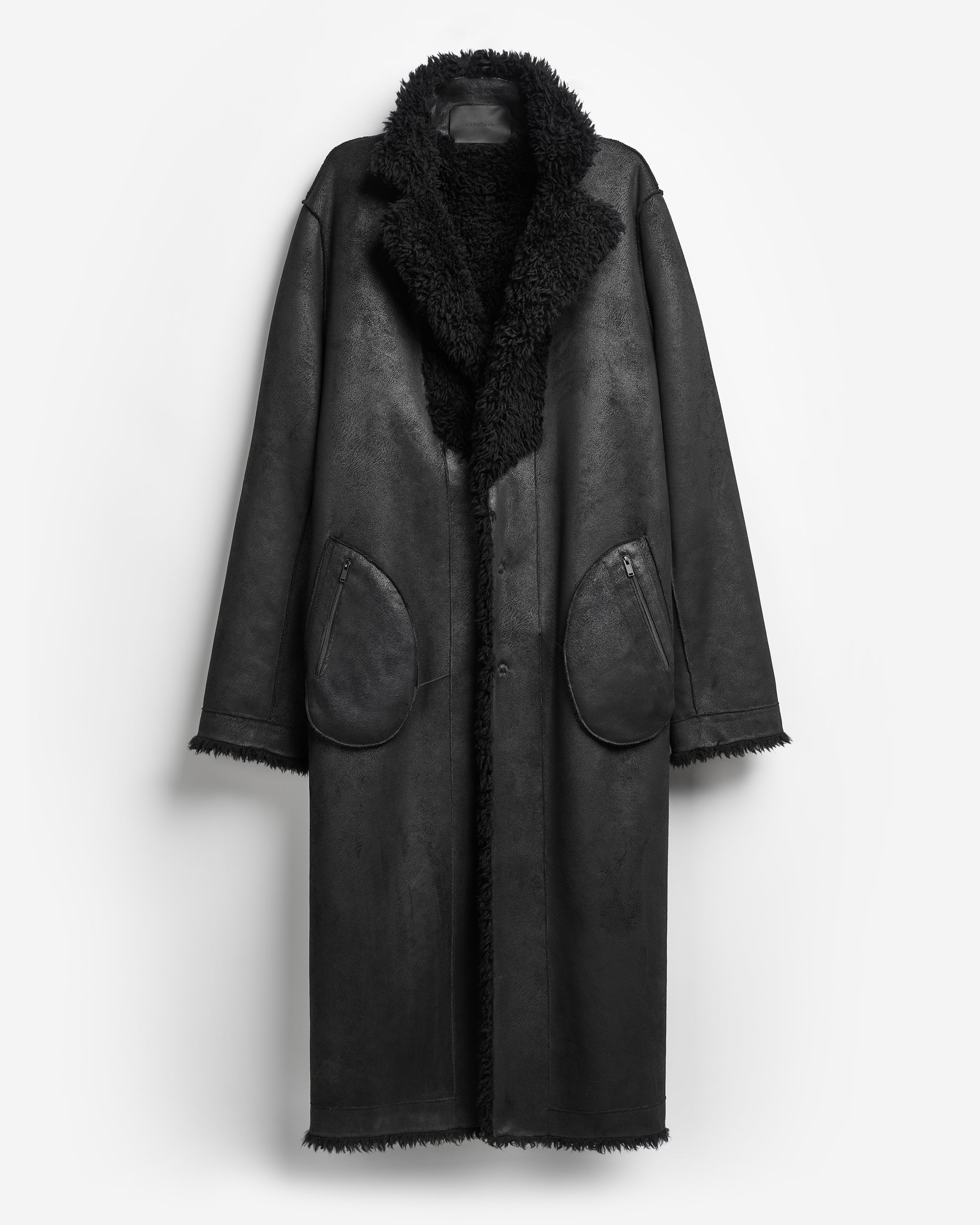 Reversible Eco-sheepskin Coat