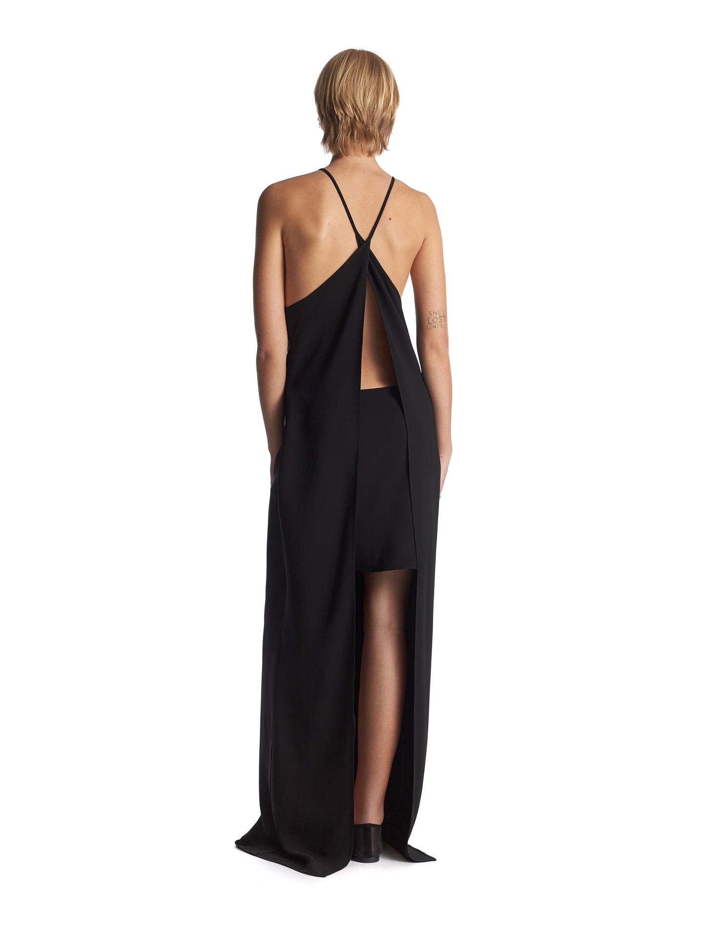 Open-Back Halter Dress